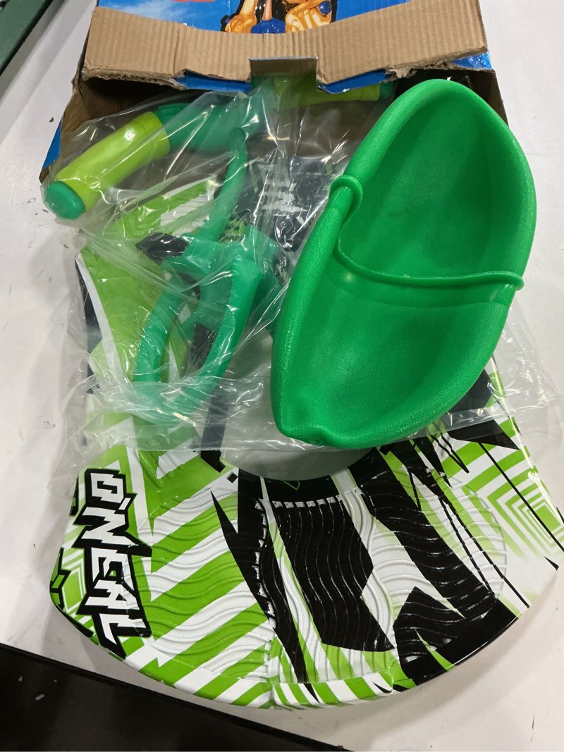 Condition photo showing Good Condition for pogo ball with handle, pogo stick pogo jumper for kids ages 6 & up and adults, great gifts for boys and girls, with pump and strong grip deck green1