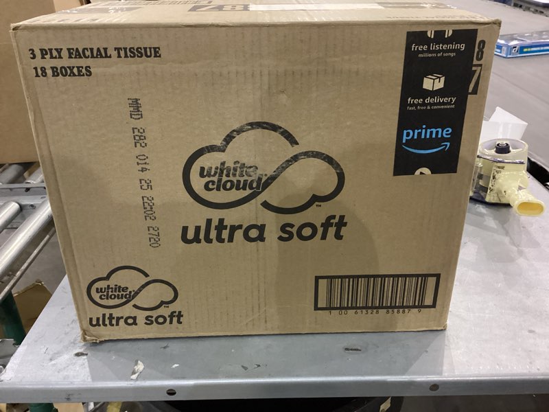 Condition photo showing New/Like New for Ultra soft 3 ply facial tissue