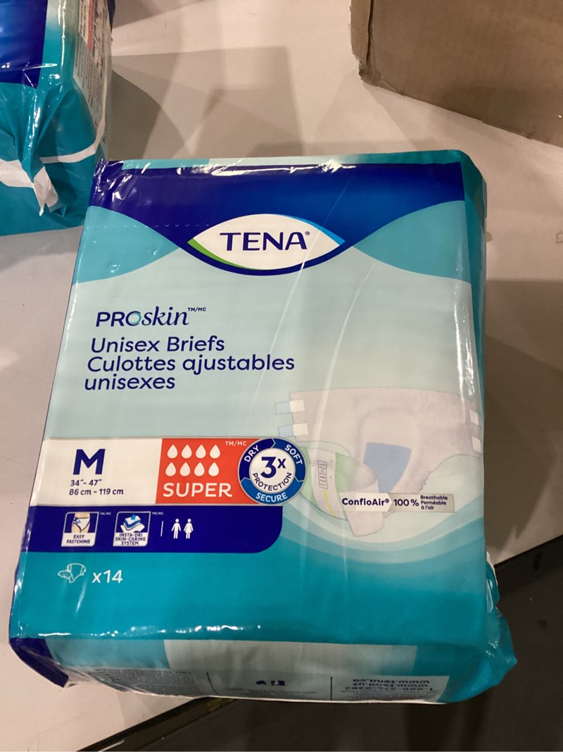 Condition photo showing New/Like New for tena proskin unisex adult diapers  maximum absorbency  medium  14 ct