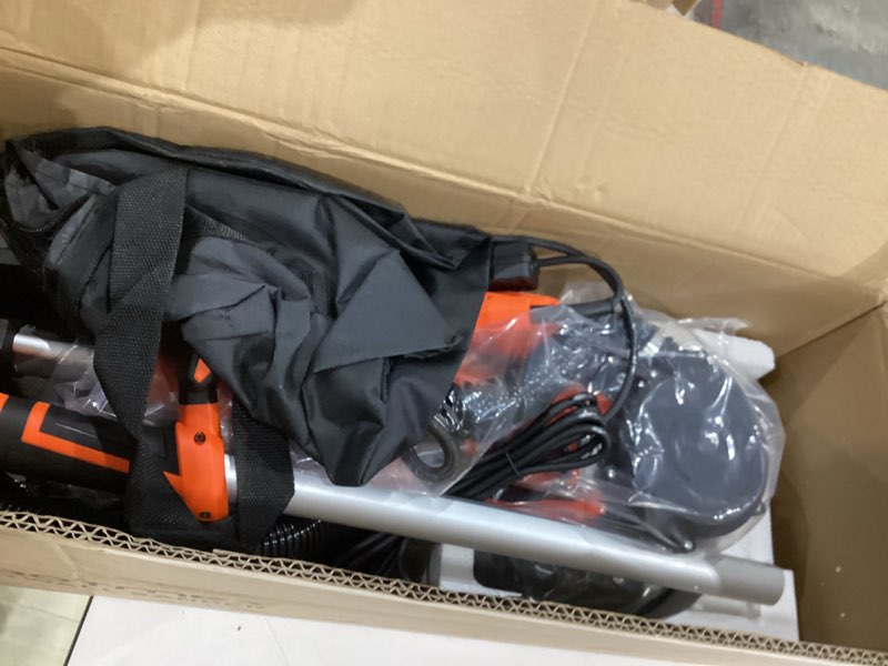 Condition photo showing Good Condition for itme similar)) drywall sander, 1000w popcorn ceiling removal tool, automatic drywall sander with vacuum dust collection, led light, 6 variable speed 800-2200rpm, foldable & extendable handle,15pcs sanding discs
