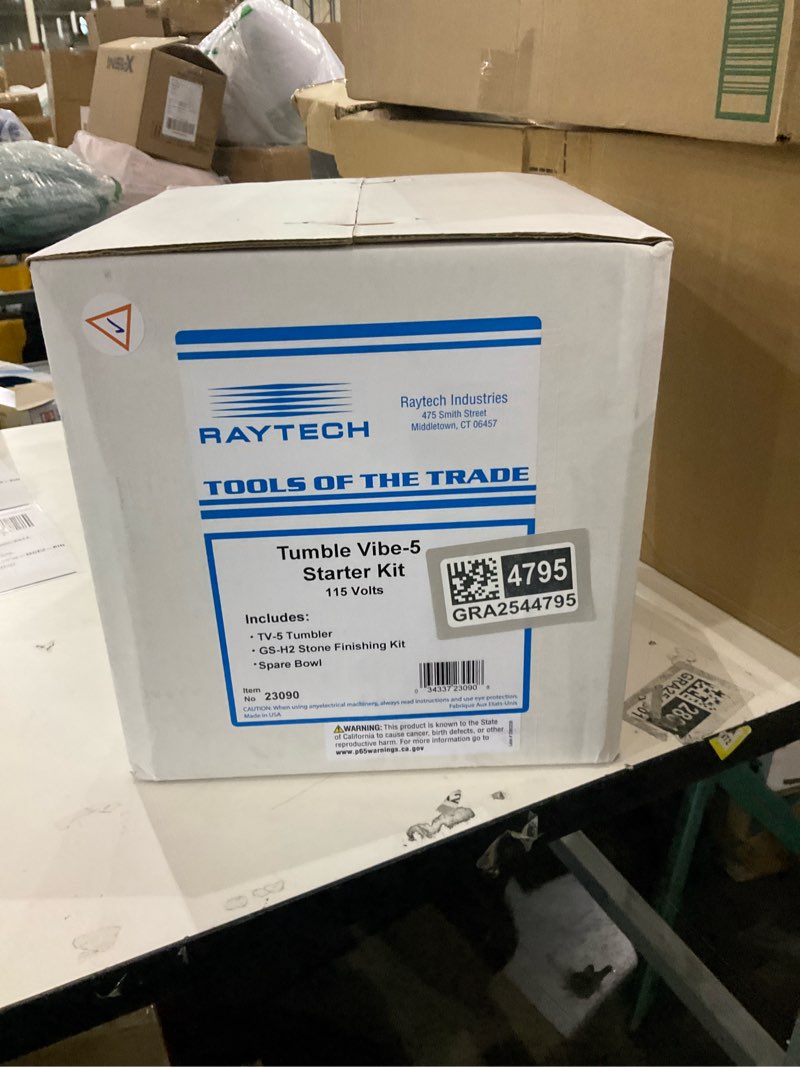 raytech rock polishing kit 8â€? dia. bowl blue