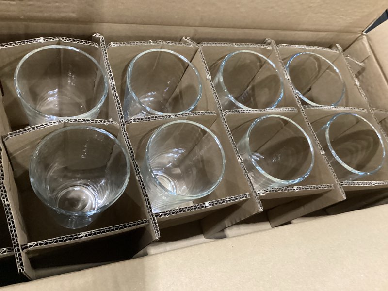 Condition photo showing Good Condition for circleware set of 8-15.75 oz beverage tumbler drinking glasses heavy base highball cups for water, juice, beer, ice tea, 6pcs, clear