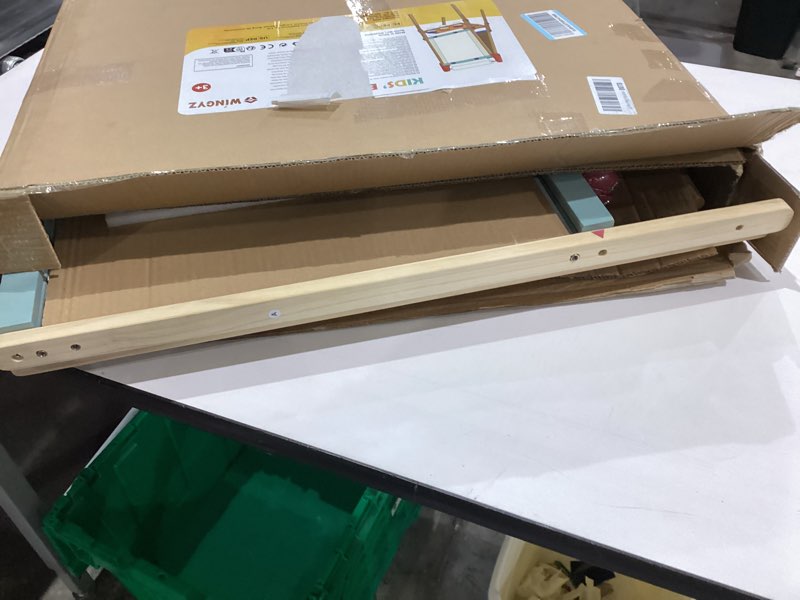 Condition photo showing Good Condition for WINGYZ Easel for Kids – 3-in-1 Art Easel with Chalkboard, Magnetic Whiteboard & Paper Roll, Adjustable Wooden Drawing Board for Home, Classroom & Outdoor, Creative Gift for Toddlers & Kids 2-12