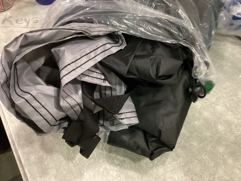 Condition photo showing Good Condition for kemimoto 420d heavy duty waterproof motorcycle cover side top box fit adventure fit for r1250 gs tenere 700 klr 650 africa twin 1290 super adventure transalp outdoor all weather windproof buckle sliver adventure bike