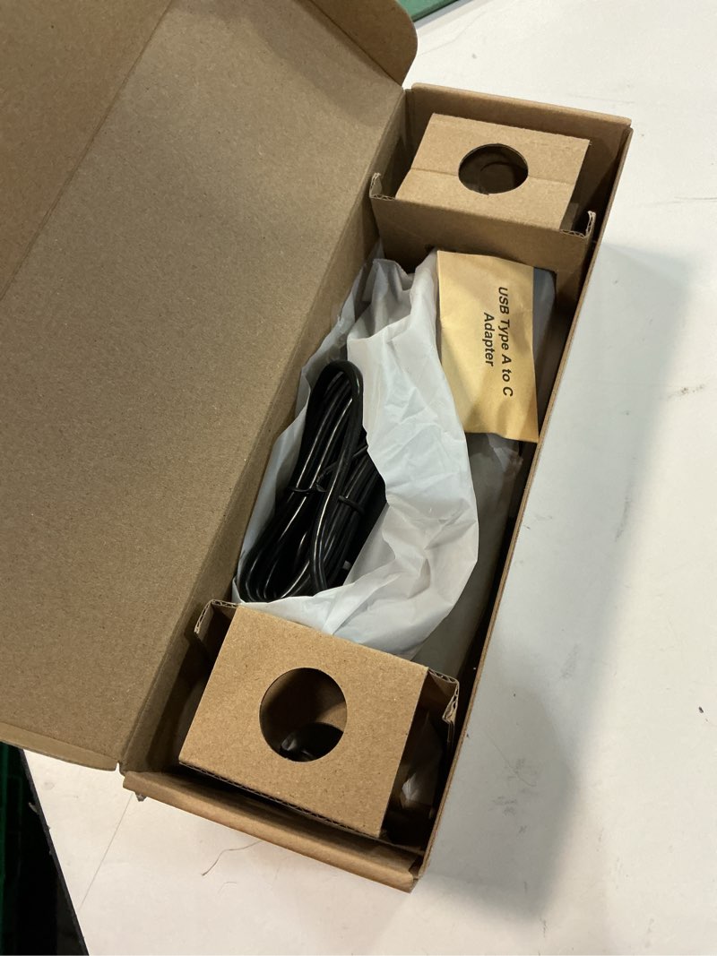 Condition photo showing As Is for Cyber Acoustics USB Speaker Bar (CA-2890) – Stereo USB Powered Speaker, Easily Clamps to Monitor, Convenient Controls