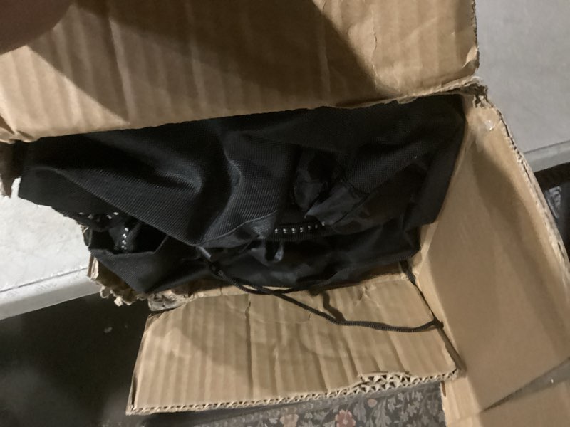 Condition photo showing Good Condition for extra tall folding chairs for adults 330lbs, portable bar height foldable director chairs for camping outside, comfortable with makeup pocket, high back and footrest, black