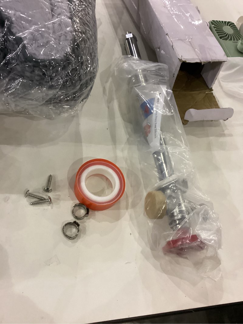 Condition photo showing As Is for Boltigen 12inch Freeze Proof Outdoor Water Faucet, No Lead Brass Anti-Siphon Frost Free Sillcock, 1/2'' Pex Connector X 3/4'' GHT Hose Bib Frost Free Outdoor Spigot 12'' Length