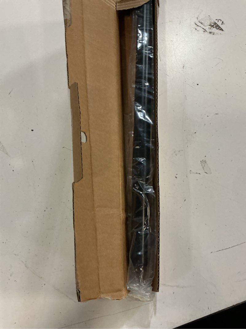 Condition photo showing Good Condition for ivilon curtain rod for windows 48 to 86 inch – 1 inch telescoping drapery rod, 2 long sections, end cap finials, black 48 to 86 in.