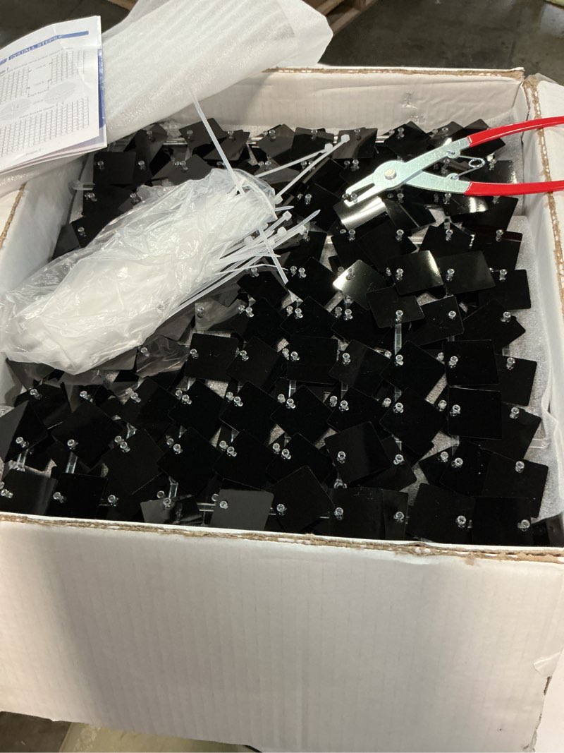 Condition photo showing Good Condition for COKAOBE Black Shimmer Wall Backdrop, 36PCS Square Sequin Shimmer Backdrop Panel, Photo Backdrops for Birthday, Anniversary, Wedding, Graduation & Bachelorette Party Decoration 36PCS Black