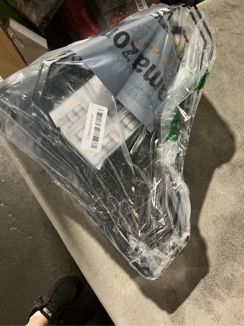 Condition photo showing Good Condition for 4 Tier Floor Standing Corner Shower Caddy Organizer Shelf with Hooks, Bathroom Shelves Stand Rack, Black 4 Tier Black