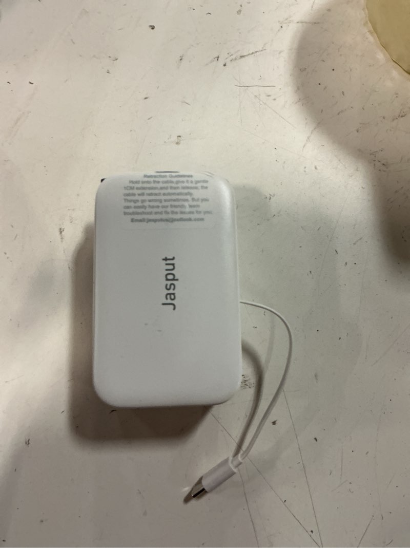Condition photo showing Good Condition for 4 in 1 retractable wall charger with dual cables,40w retractable phone charger wall plug with dual usb ports,20w usb c chargers block fast charging for iphone 17 16 15 14 13,lg, galaxy s24 23,pixel type-c & lightening cables white