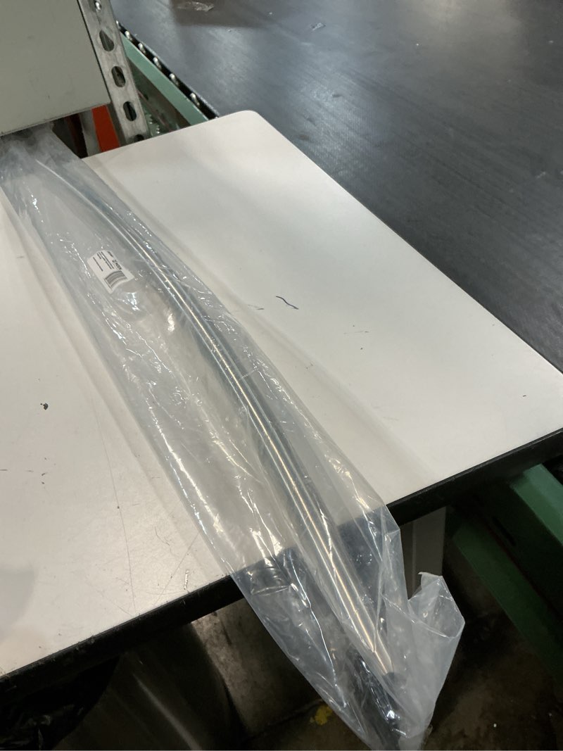 Condition photo showing New/Like New for moen curved adjustable length fixed mount single shower curtain rod for bathroom, brushed nickel finish, csr2160bn