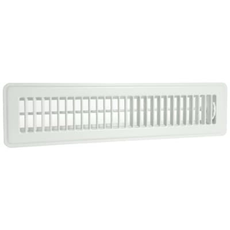 RELIABILT 2-in x 14-in Steel White Floor Register