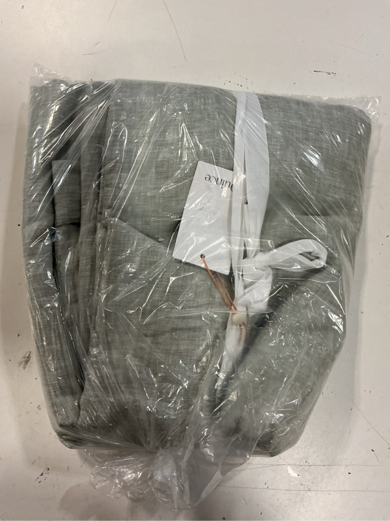 Condition photo showing Good Condition for european linen room darkening curtain - single panel, 48x84, sage