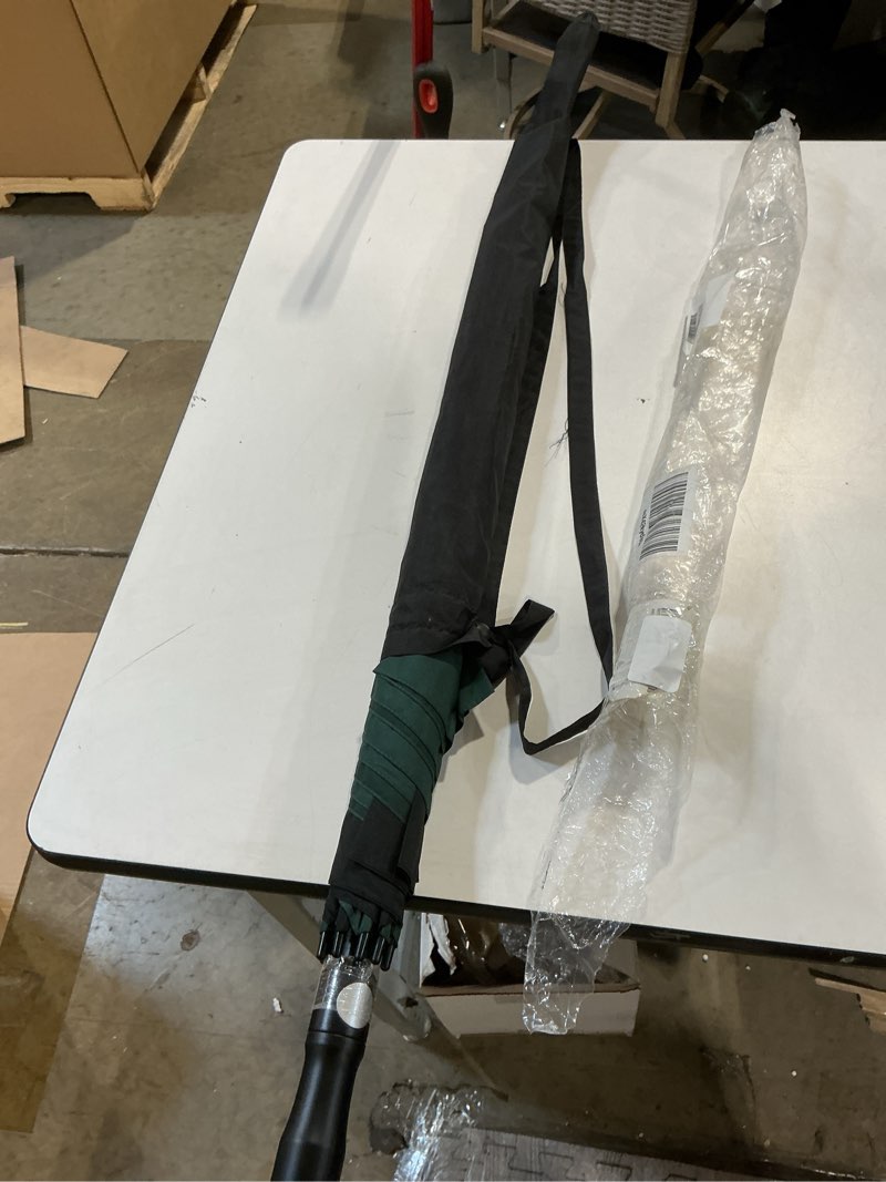 Condition photo showing Good Condition for heasy large windproof golf umbrella, 54 inch big double canopy vented square umbrella automatic open oversize stick rain umbrellas for family