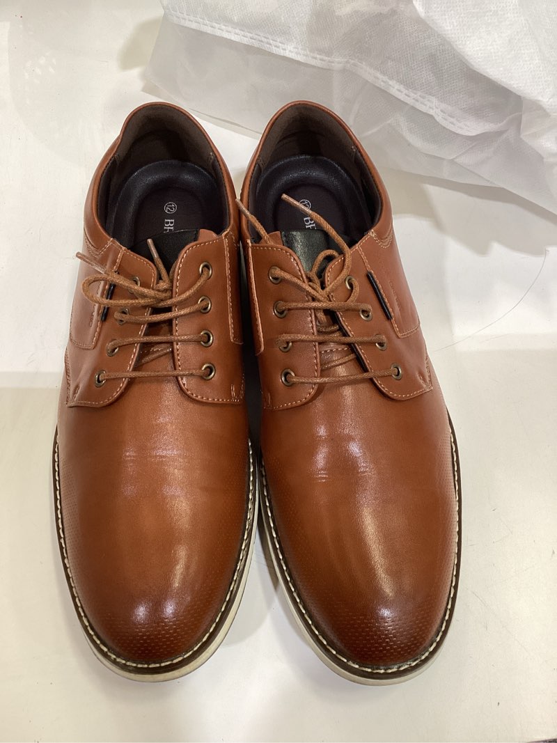 Condition photo showing Good Condition for bruno marc men's casual dress oxfords shoes business formal derby sneakers 12 brown