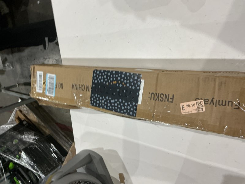 Condition photo showing Good Condition for metal shower curtain w out screws