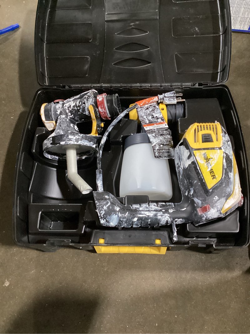 wagner spraytech 02419307 flexio 595 handheld hvlp paint sprayer, sprays most unthinned latex, includes two nozzles - ispray & detail finish nozzle, complete adjustability, lightweight design