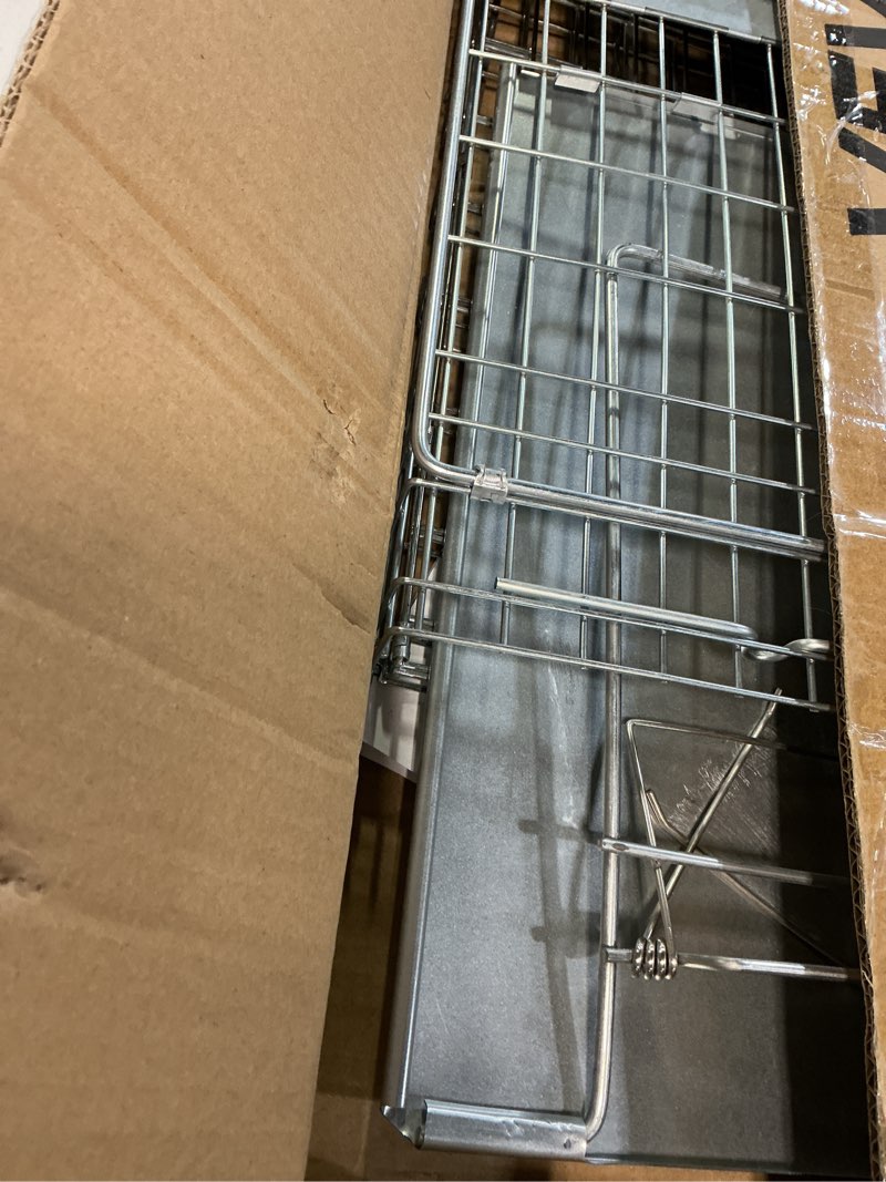 Condition photo showing Good Condition for vevor live animal cage trap, 31" x 10" x 12" humane cat trap galvanized iron, folding animal trap with handle for rabbits, stray cats, squirrels, raccoons, groundhogs and opossums