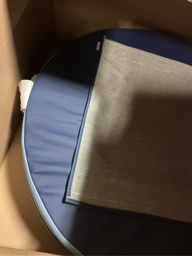 Condition photo showing Good Condition for fdp softscape sit and support ring for babies and infants learn to sit, balance, strengthen muscles, cushioned foam floor seat with non-slip bottom for nursey, playroom, daycare - navy/powder blue