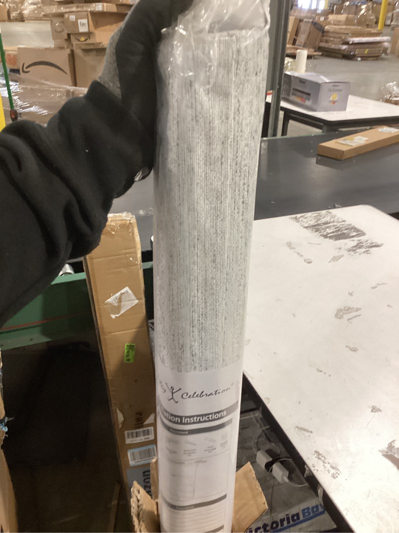 Condition photo showing Good Condition for everyday celebration roman shades for windows, washable cordless 100% blackout roman window shades pull down window treatment, blackout blinds & shades with woven fabric, 23" w x 64" h, (light stone) light stone (blackout) 23"w x 64"h