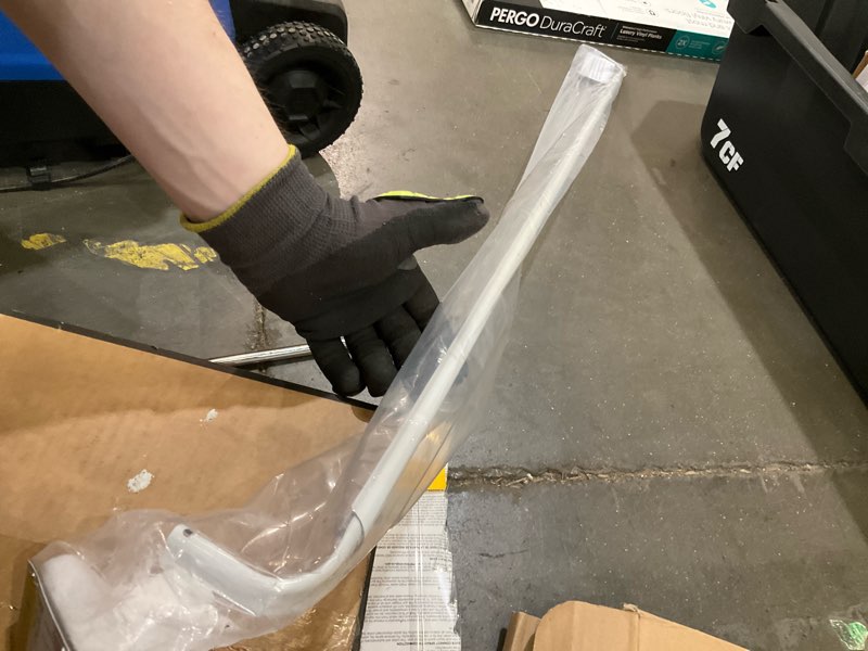 project source 48-in to 84-in white steel single curtain rod