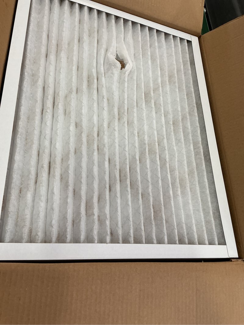 Condition photo showing Good Condition for (Defective) Amazon Basics 20x25x1 Air Filter 6 Pack, MERV 8 AC Furnace Filters (Actual Size: 19.75\" x 24.75\" x 0.75\") 20x25x1 Merv 8