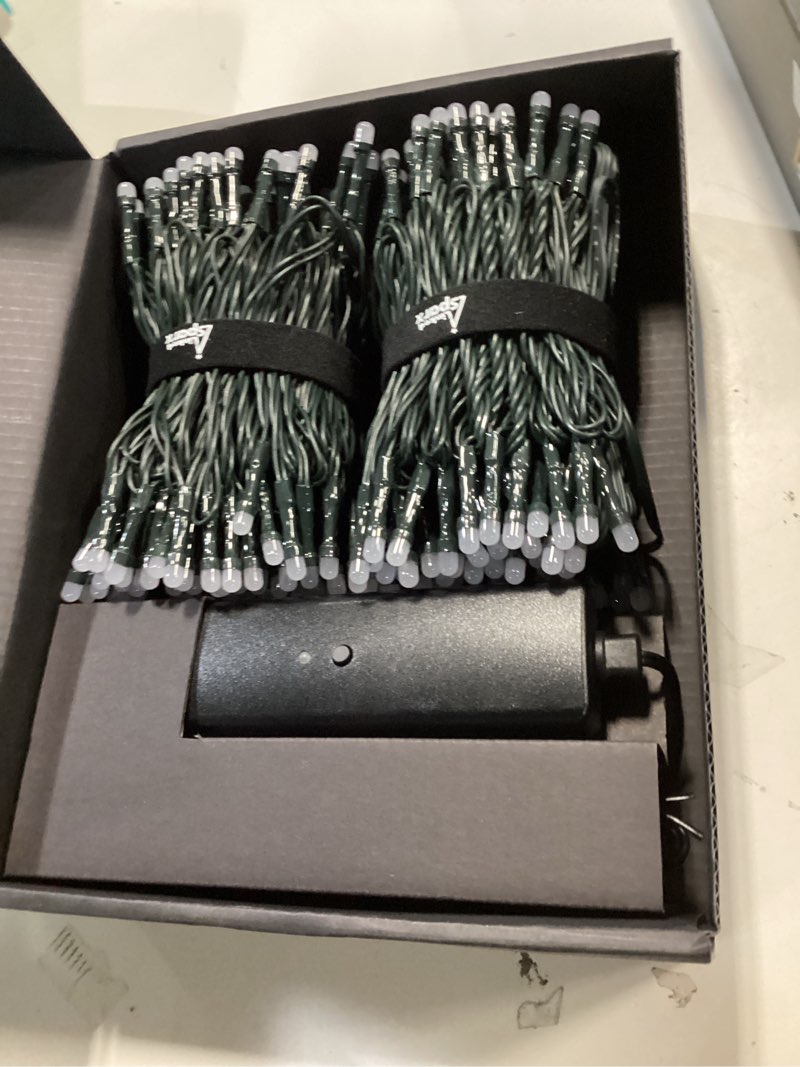 Condition photo showing New/Like New for LED String Lights, 110ft 420LED Multicolor App-Controlled Christmas Lights with Music Modes for Xmas Tree Indoor Party Holidays Home Decorations 420LED 110ft