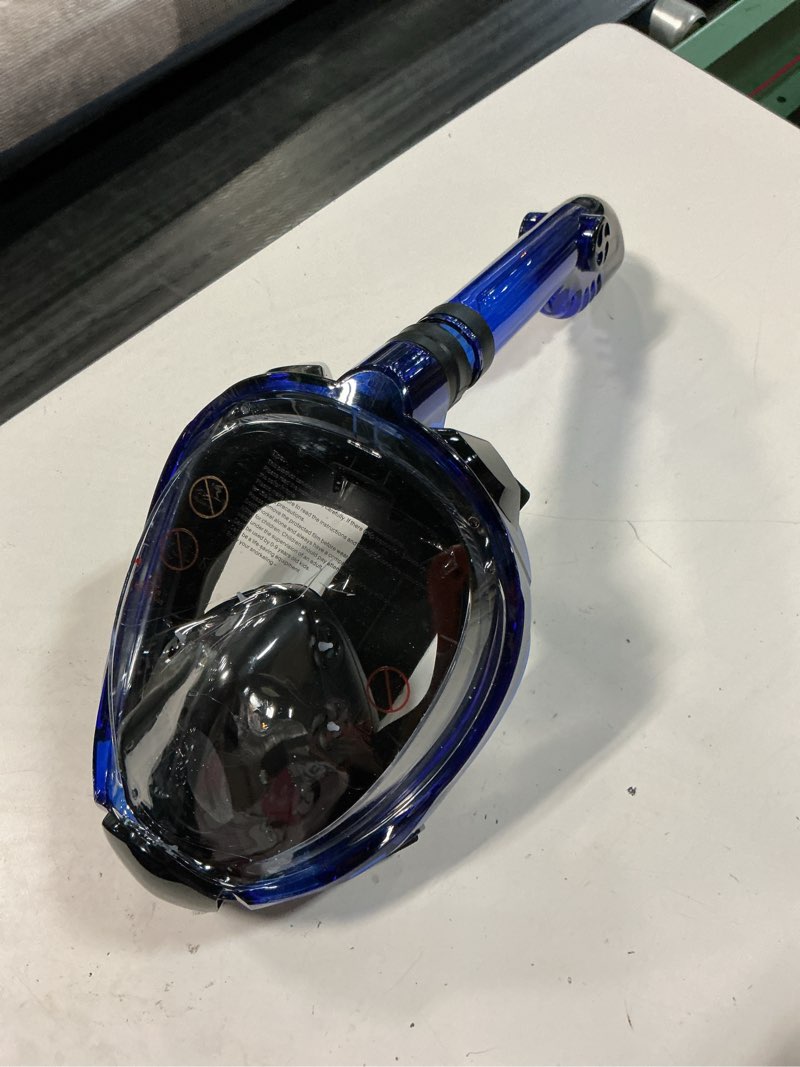 Condition photo showing As Is for greatever g2 full face snorkel mask adults with latest dry top system | snorkeling gear for adults with 180° panoramic view, foldable design, camera mount, anti-fog and anti-leak protection
