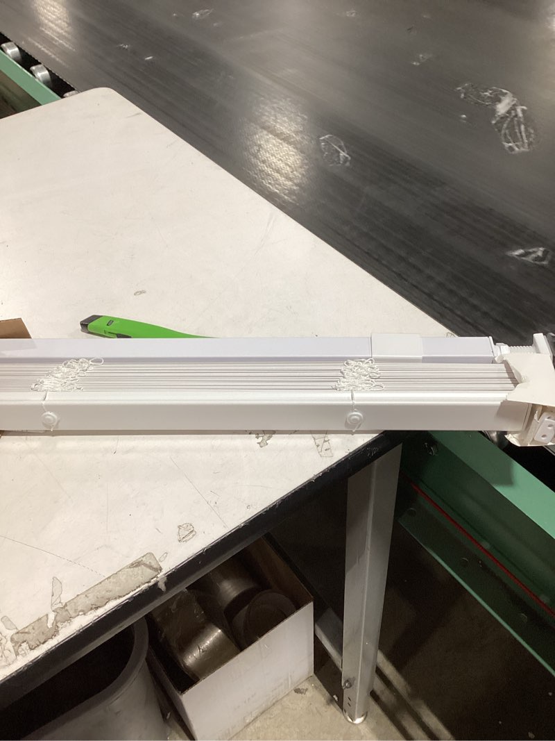 Condition photo showing Good Condition for LazBlinds No Tools No Drill 1" Vinyl Mini Blinds, Cordless Blinds for Windows, Light Filtering Horizontal Window Blinds & Shades, 20" W x 36" H, White Cordless-white 20" W x 36" H