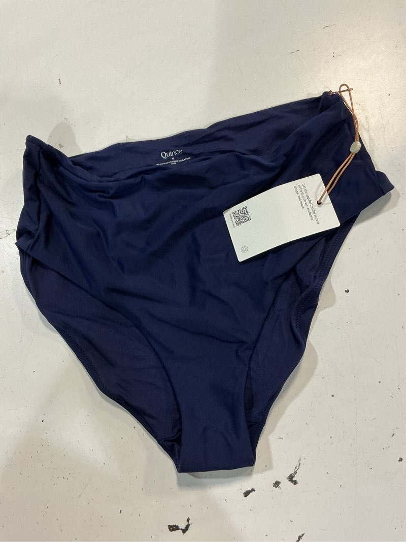 Condition photo showing Good Condition for italian high-rise bikini bottom, m, deep navy