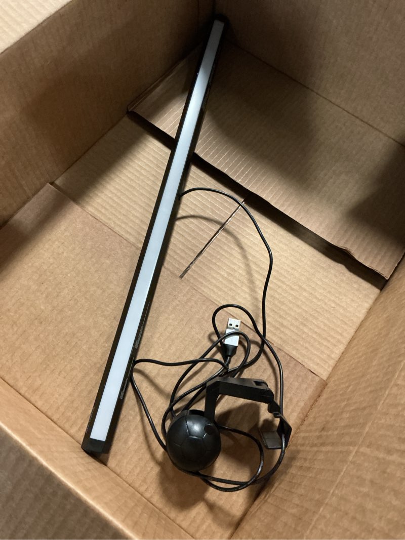 Condition photo showing As Is for Quntis Monitor Light RGB PRO Backlight, Eye-Care Dual Light Computer Light Bar Gaming Office Desk Lamp, 15 Modes Dimmable Backlight, 3 Color Temperature Adjustable Brightness, Ra95 Screen Light Bar