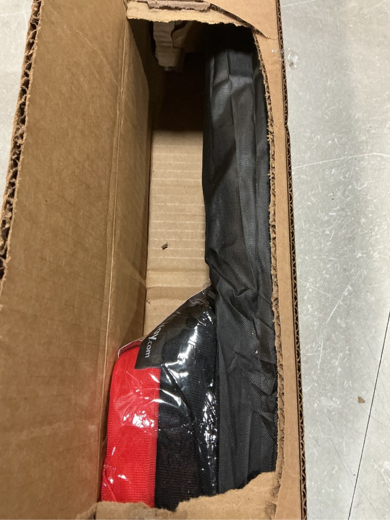 Condition photo showing Good Condition for LookOurWay Feather Flag Pole Kit - 12 Feet Tall Advertising Flag Banner with Fiberglass Pole Kit and Ground Spike for Business Promotion - Grand Opening Flags - Now Open Red & Yellow (10M1200030) Red/Yellow