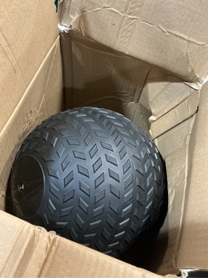 Condition photo showing Good Condition for Yes4All Slam Balls, 10-40lb Weighted Ball Weight, Durable PVC Sand Filled Workout Dynamic Slam Ball for Core Strengthen Black 10lbs