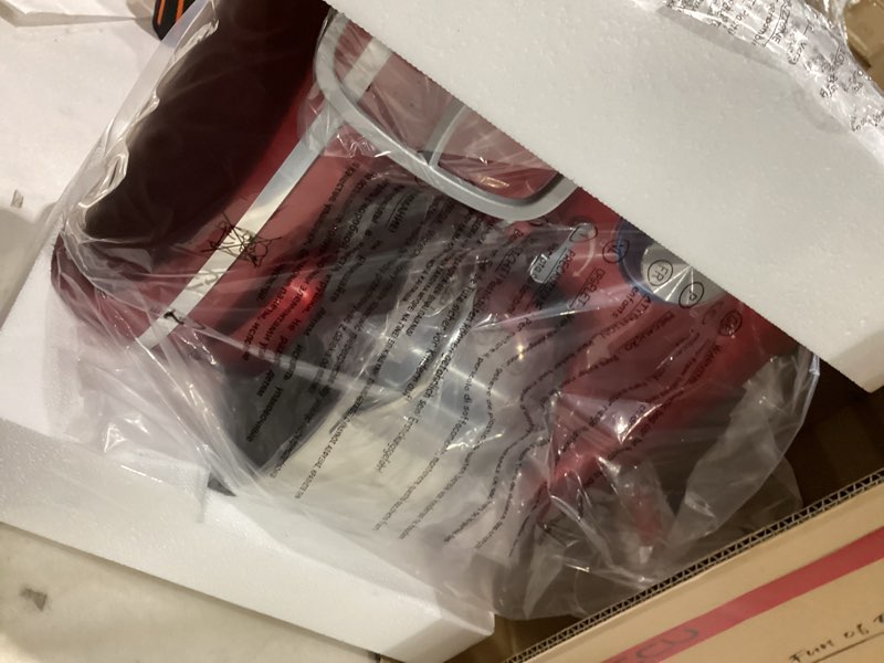 Condition photo showing New/Like New for Stand Food Mixer, 6.5 Qt 660W, 6-Speed Tilt-Head , Kitchen Electric Mixer with Stainless Steel Bowl,Dough Hook,Whisk, Beater, Egg white separator (6.5-QT, Red) 6.5-QT Red