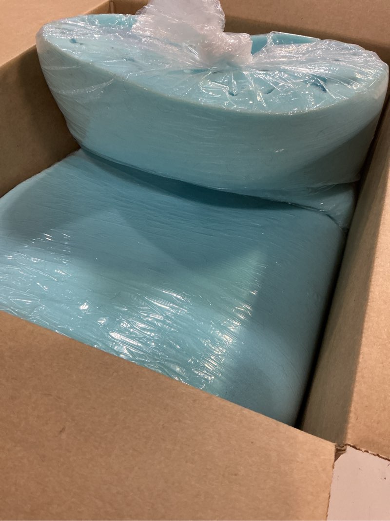 Condition photo showing Good Condition for dmi 2-inch foam mattress topper, egg crate foam pad for support, air circulation, pressure relief & weight distribution, twin size 33 x 72, blue