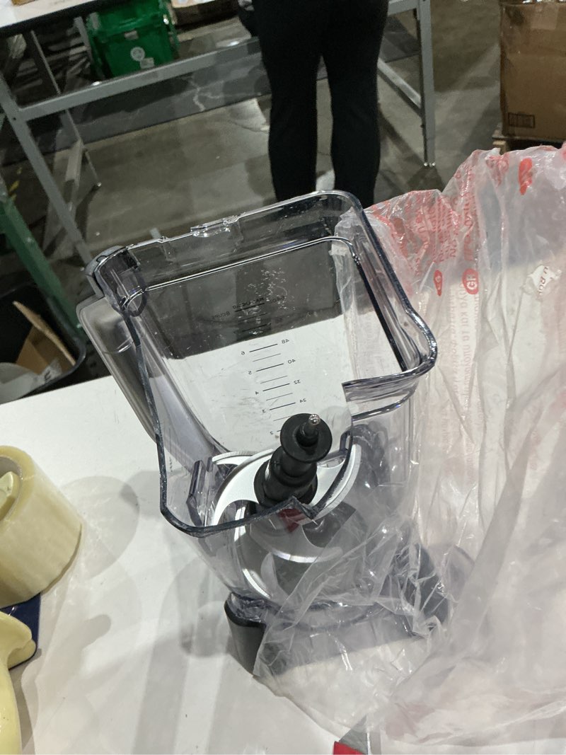 Condition photo showing As Is for blender is crackedninja bn751 professional plus duo blender, 1400 peak watts, 3 auto-iq programs for smoothies, frozen drinks & nutrient extractions, 72-oz. total crushing pitcher & (2) 24 oz. to-go cups, black 72 oz. blender + 24 oz. cups