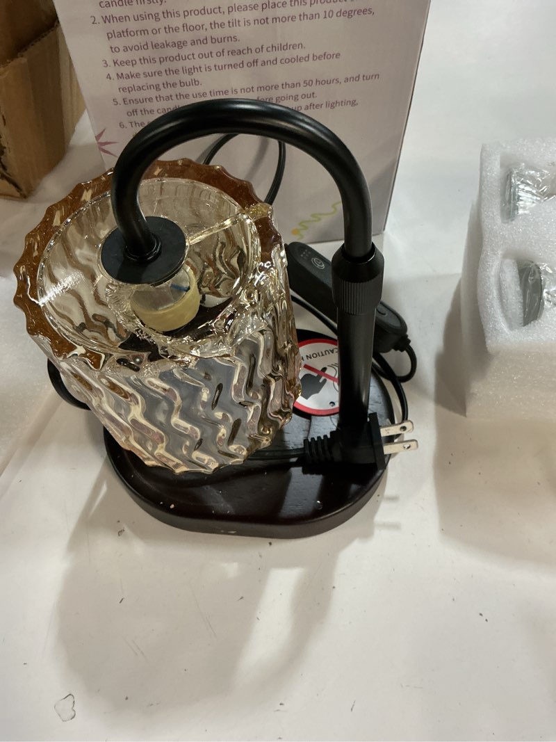 Condition photo showing Good Condition for GOIUEDBZ Candle Warmer Lamp Electric Timer: Dimmable Candles Warming Lamps - Height Adjustable Burner Jar - No Flame Scented Melts Wax - All Candle Jars Home Decor Table Light