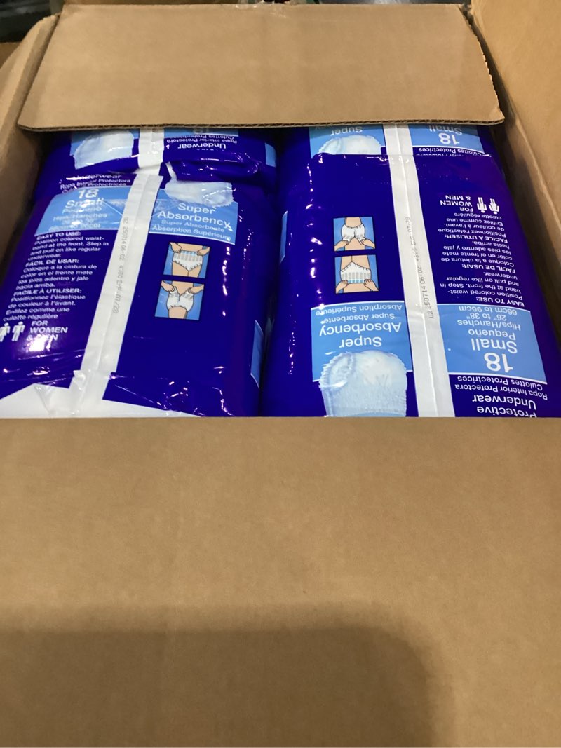 Condition photo showing New/Like New for LivDry Adult S Incontinence Underwear, Overnight Comfort Absorbency, Leak Protection, Small, 72-Pack Small (72 Count)