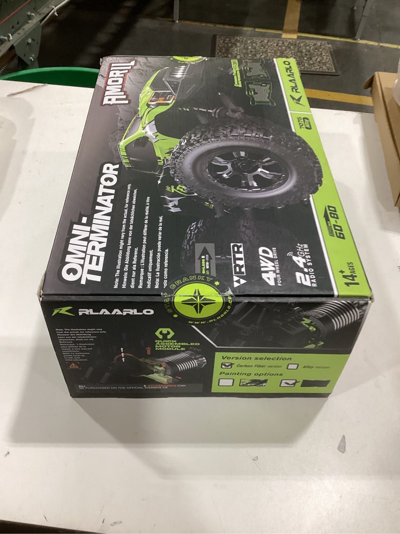 Condition photo showing As Is for amoril 1/10 rtr brushless fast rc cars for adults,max 50mph hobby electric off-road monster truck,waterproof high speed rc car 4wd remote control car with 3s lipo,green