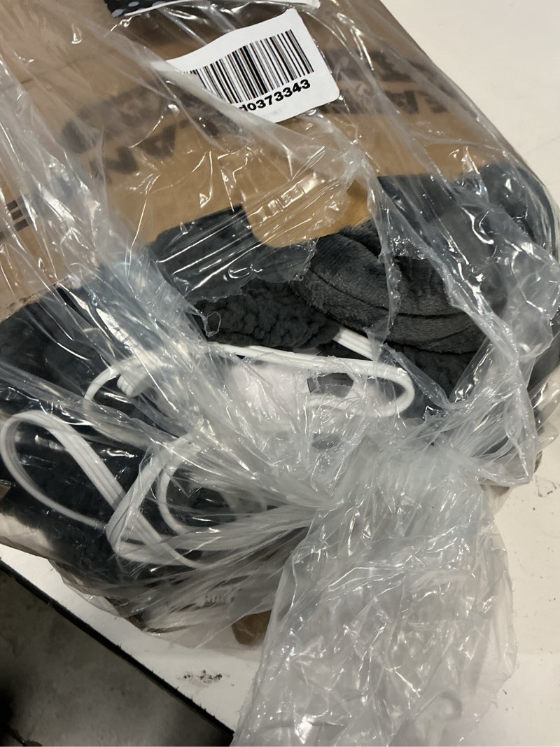 Condition photo showing Good Condition for electric heated blanket full 72"x84" - 5 heat & 10h auto-off, microplush flannel & sherpa, same color both sides, machine washable, overheat protection, gifts for home/bedroom/sofa, dark gray 01-dark grey full (72x84)