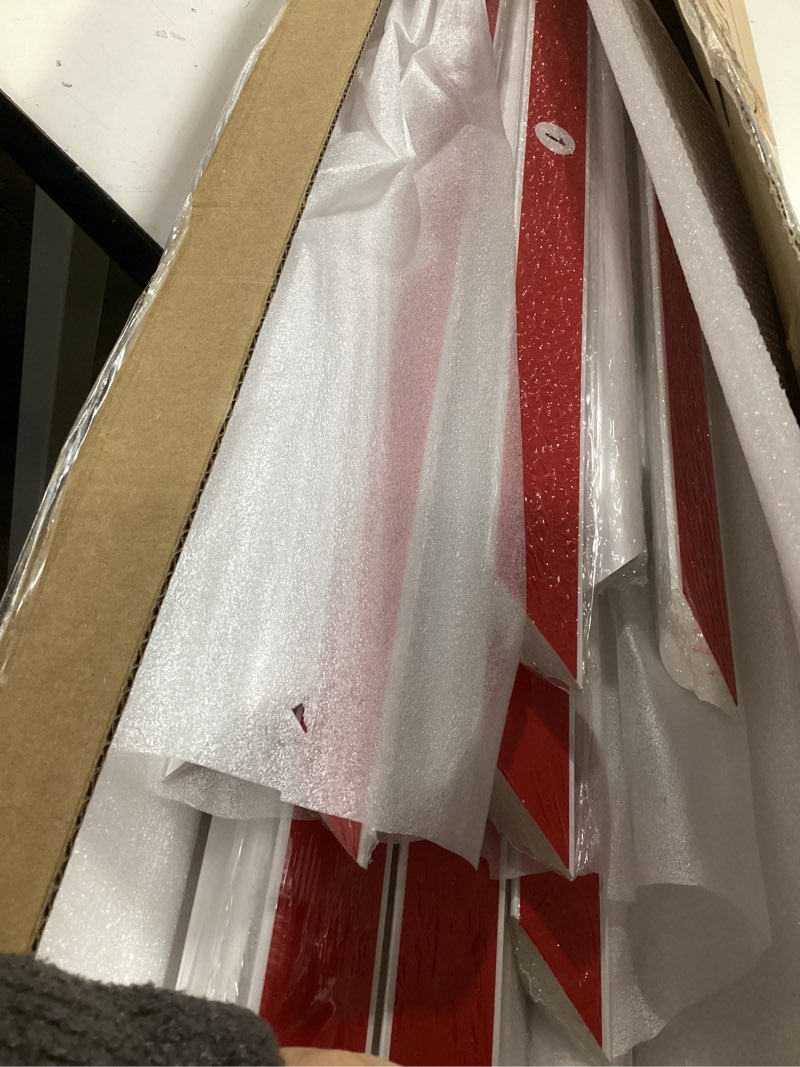 Condition photo showing New/Like New for neatiease peel and stick wall molding kit 6-frame premade, ready-to-assemble wall moulding panel frame, self adhesive wainscoting panels, accent molding trim for interior walls home decor 50"x40",50"x20" width:1.4", white