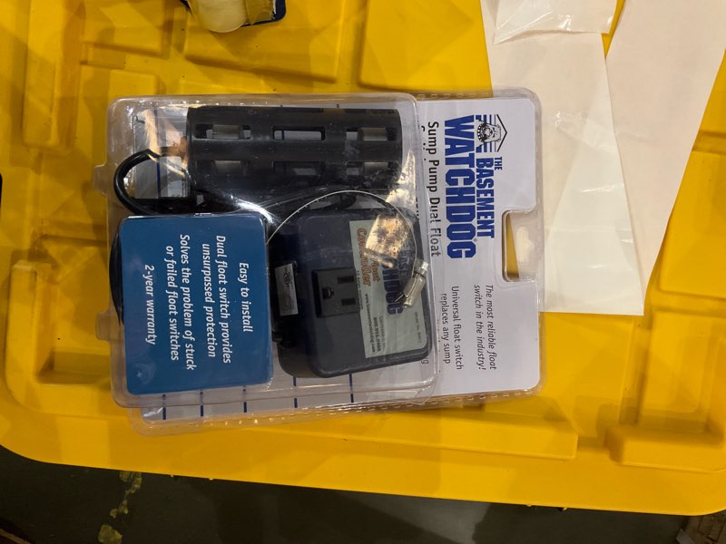 Condition photo showing As Is for the basement watchdog model bwc1 universal replacement sump pump float switch