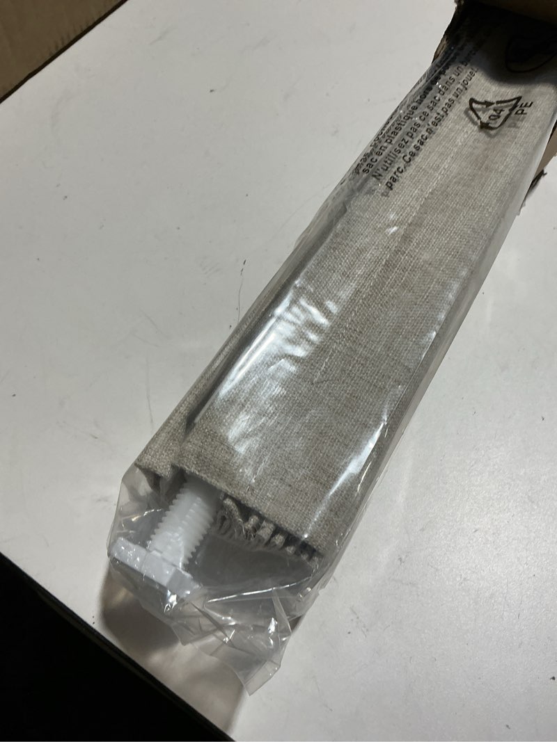 Condition photo showing Good Condition for LazBlinds No Tools No Drill Cordless Roman Shades for Windows, Blackout Thermal Insulated UV Blocking Window Blinds, Room Darkening Fabric Blinds for Indoor Windows, 24'' W x 64'' H, Beige Blackout - Beige 24" W x 64" H