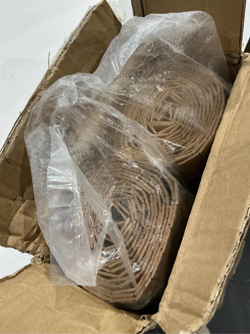 Condition photo showing Good Condition for juexica 2 pcs natural bamboo wall panel for interior wall 48''x96'' bamboo covering renewable pole wainscoting room divider wrap decor for bedroom living room kitchen island office (light carbonized) 48''x96'' light carbonized 2