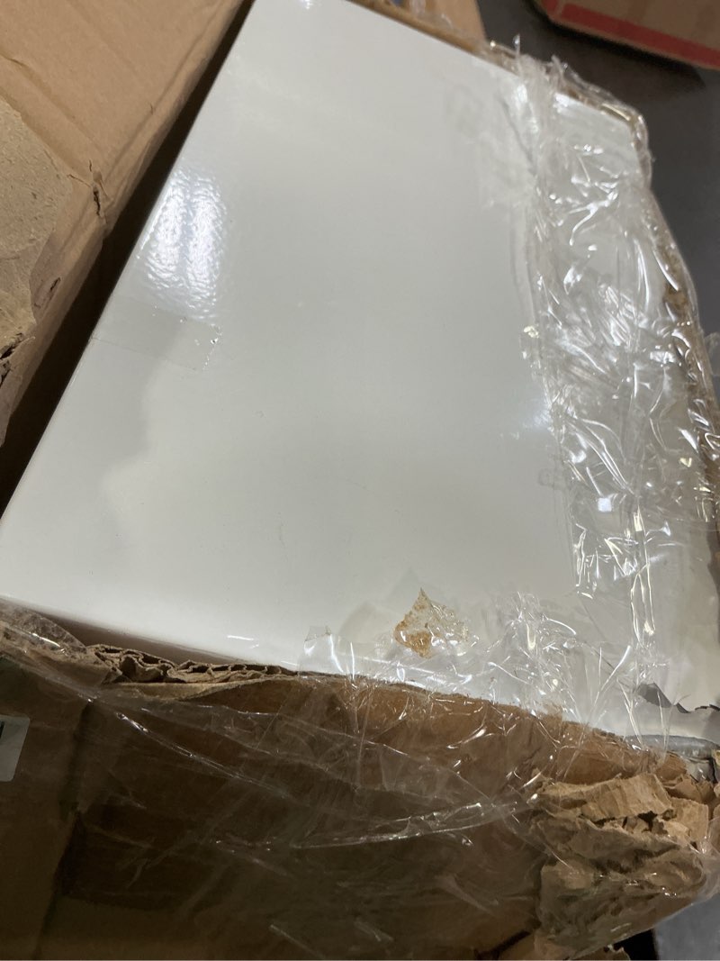 Condition photo showing As Is for aed cabinet wall mount: steel defibrillator storage case with snap lock and universal aed compatibility - for home/hospitals/schools (14.2" w x 7.9" d x 15.7" h) without alarm