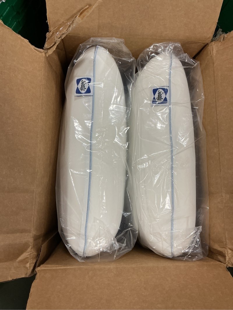 Condition photo showing New/Like New for Sealy Dreamlife US Standard Size Memory Foam Cooling Pillow with SealyChill Cooling Gel, Removable Machine-Washable Cover, Made in The USA (2 Pack)