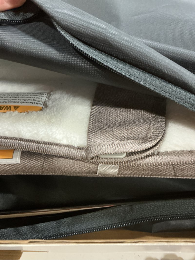 Condition photo showing Good Condition for uppababy mira bouncer/portable 2-in-1 bouncer + seat grows with your baby/greenguard® gold, jpma + fsc® certified/cozy seat liner + storage bag included/wells (taupe mélange/black chrome/walnut wood)