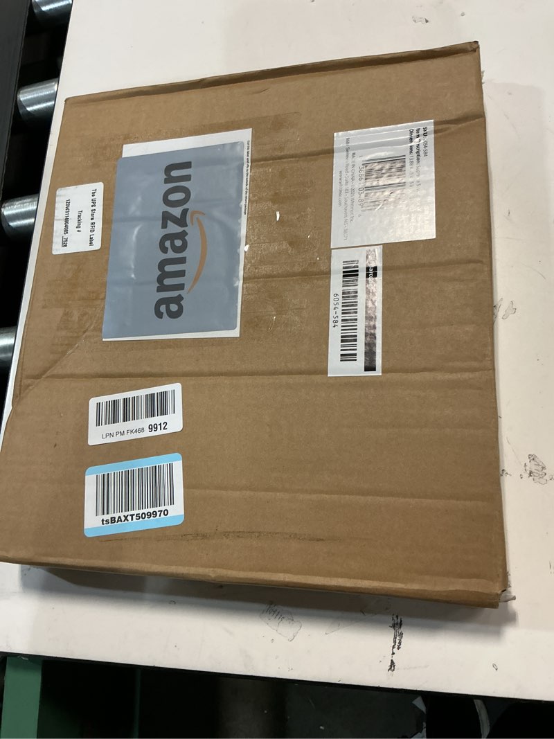 Condition photo showing New/Like New for Whitmor Wire Shelving Unit, Metal Storage Shelves, Stacking Shelf with Basket, Easy Assembly Home Organizer for Pantry, Kitchen, Garage, Plant 1-TIER, 15"L x 14"W x 15"H