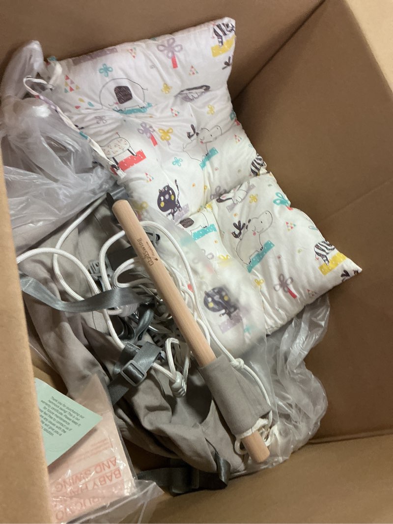 Condition photo showing Good Condition for Baby Swing for Infants to Toddlers,Indoor Outdoor Wooden Hanging Swing Seat with Safety Belt and Mounting Hardware, Suitable for Ages Up to 3,Little Cloud